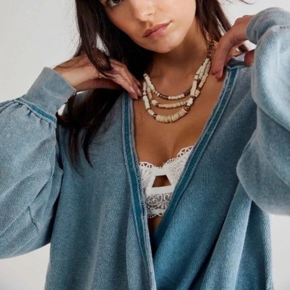 Free People Tops - Free People Anyway Tee in Deep Teal. NWT